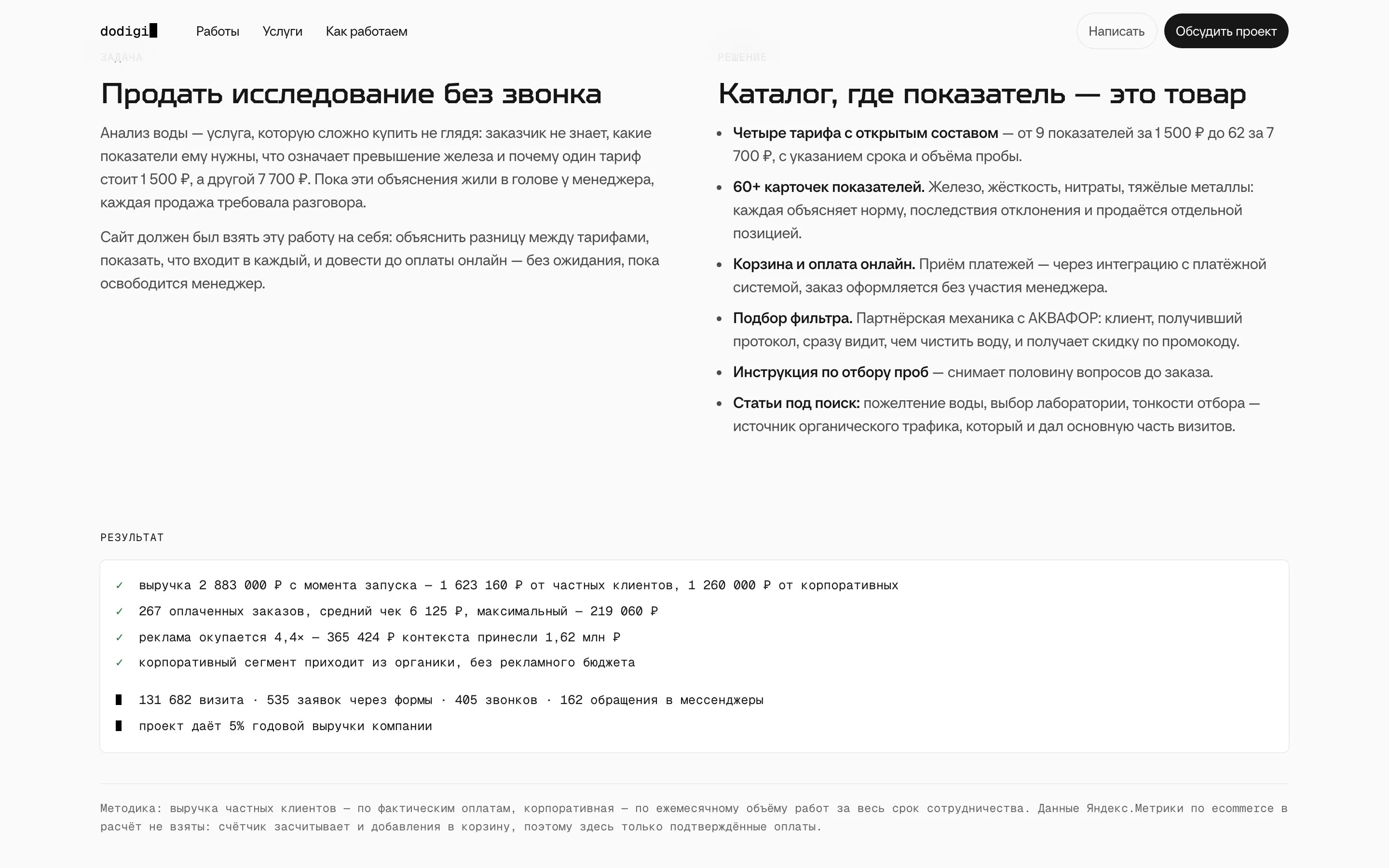 DoDigi — Кейс: задача и решение