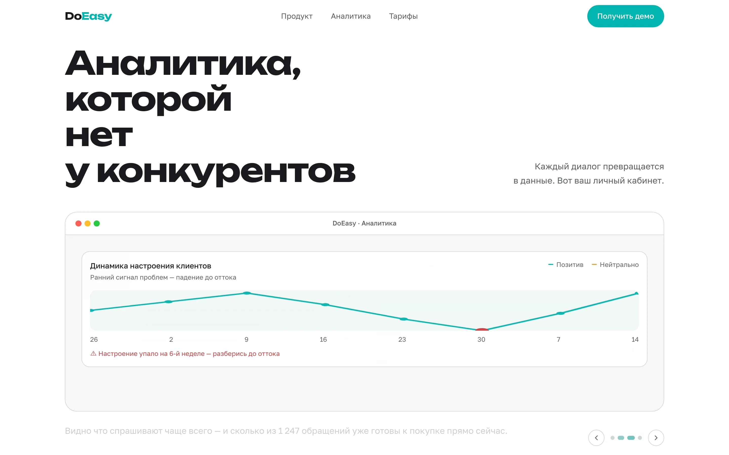 DoEasy — Аналитика, которой нет у конкурентов